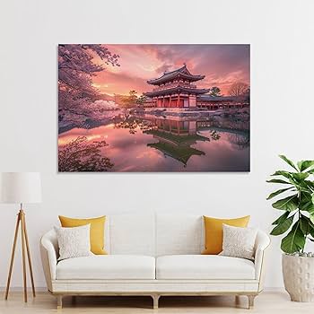 # 日本画 桜の風景画 アジアンアート 50cmx45cm 匿名発送 日本画 桜の風景画 アジアンアート 50cmx45cm 匿名発送 日本画